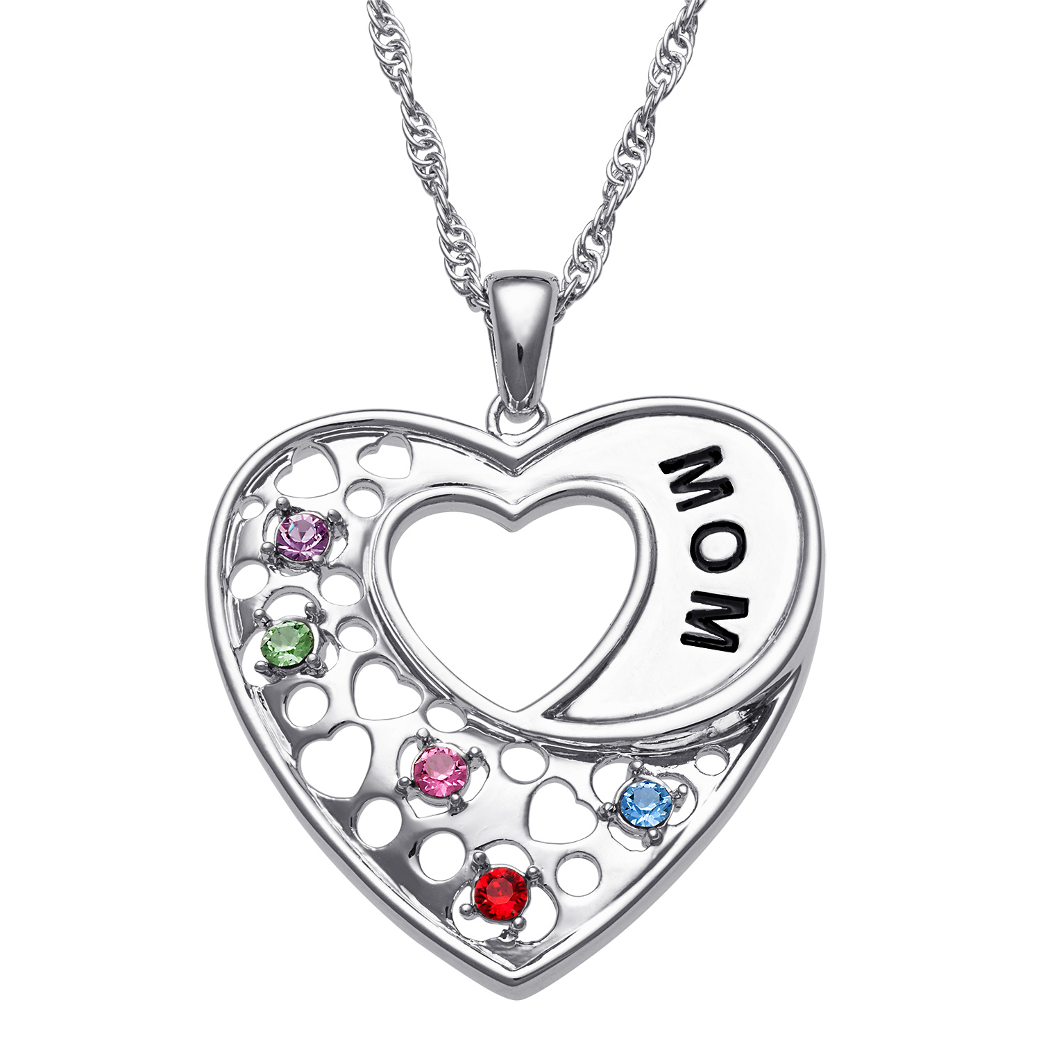 Mothers Necklace with Birthstones